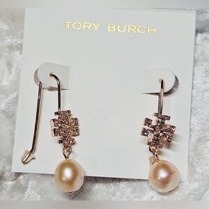Toryburch ROSEGOLD Drop earrings NWT